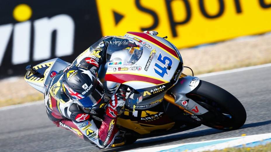 O segundo melhor foi Scott Redding | <a href="https://gutenberg.quatrorodas.abril.com.br/moto/noticias/motogp-lorenzo-lidera-treinos-jerez-740399.shtml" rel="migration">Leia mais</a>