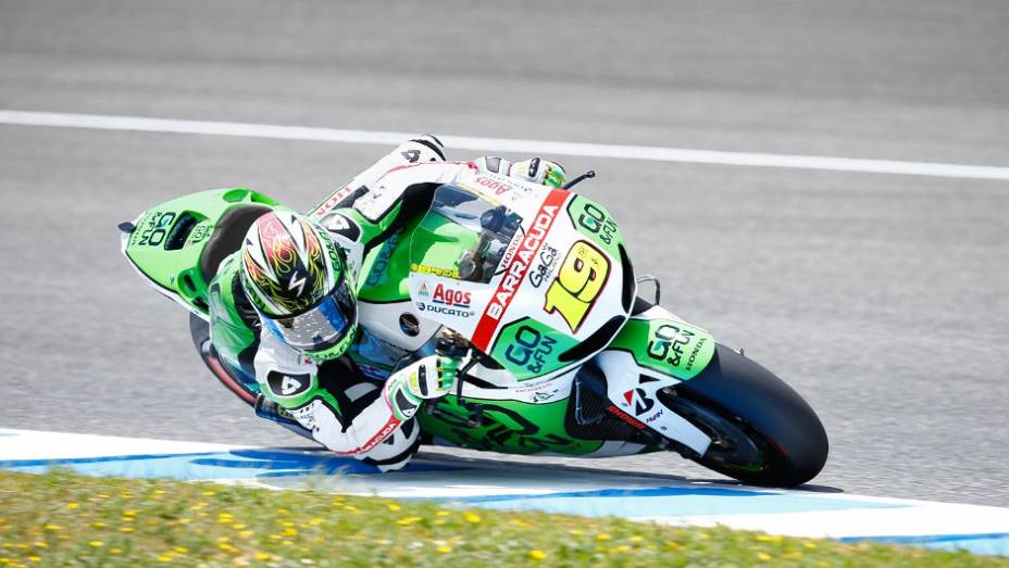 Alvaro Bautista foi o sexto | <a href="https://gutenberg.quatrorodas.abril.com.br/moto/noticias/motogp-lorenzo-garante-pole-jerez-740522.shtml" rel="migration">Leia mais</a>