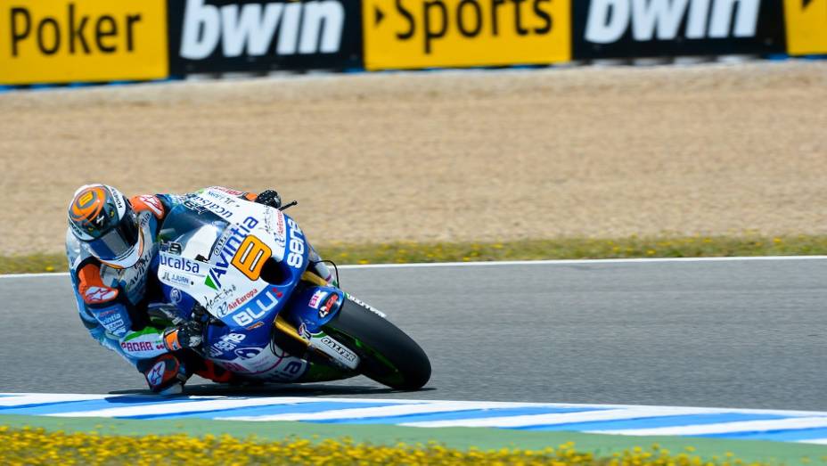 O espanhol Hector Barbera fecha a lista dos dez primeiros nos treinos classificatórios do GP de Jerez da MotoGP | <a href="%20https://gutenberg.quatrorodas.abril.com.br/moto/noticias/motogp-lorenzo-garante-pole-jerez-740522.shtml" rel="migration">Leia mais</a>