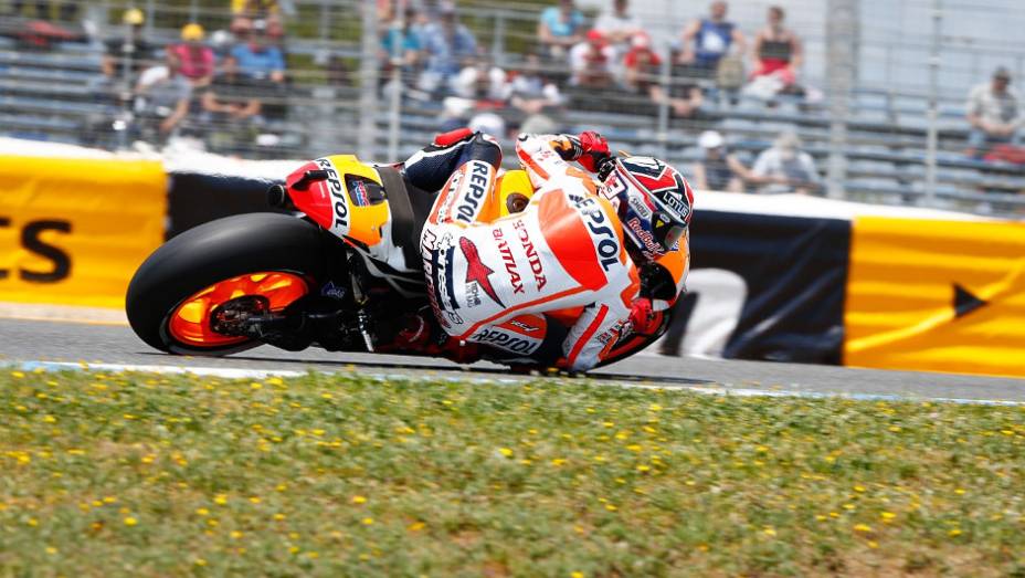 Jovem piloto da Honda levou a melhor em Jerez | <a href="https://gutenberg.quatrorodas.abril.com.br/moto/noticias/motogp-dani-pedrosa-vence-espanha-740546.shtml" rel="migration">Leia mais</a>