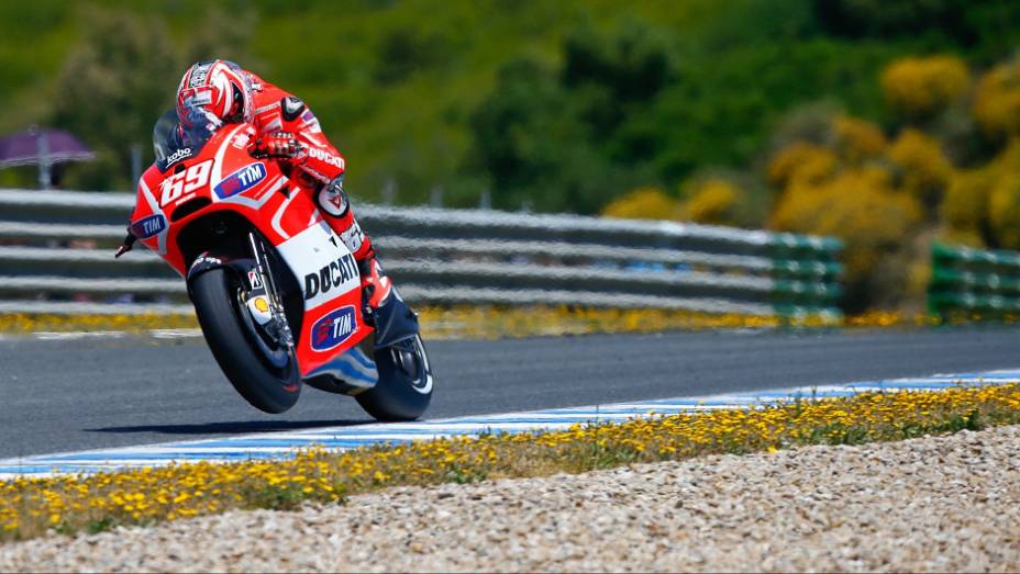 Nicky Hayden garantiu o sétimo lugar para a Ducati em Jerez | <a href="https://gutenberg.quatrorodas.abril.com.br/moto/noticias/motogp-dani-pedrosa-vence-espanha-740546.shtml" rel="migration">Leia mais</a>