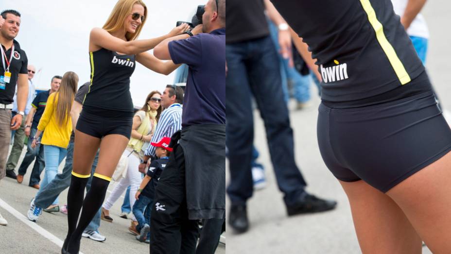 Veja as belas garotas que marcaram presença no GP da Espanha e saiba como foi a corrida! | <a href="%20https://gutenberg.quatrorodas.abril.com.br/moto/galerias/competicoes/motogp-jerez-corrida-740566.shtml" rel="migration">Leia mais</a>