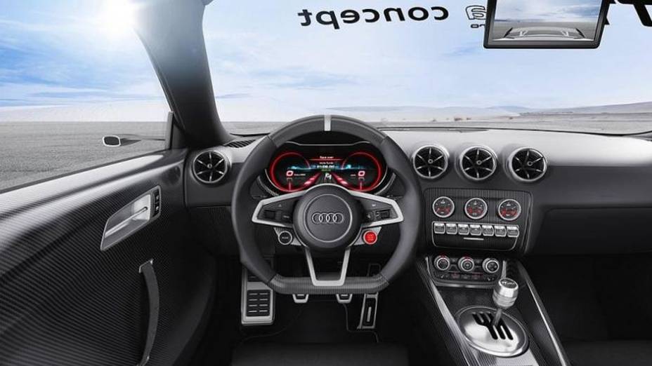 A velocidade máxima é de 280 km/h | <a href="https://gutenberg.quatrorodas.abril.com.br/noticias/fabricantes/audi-revela-tt-ultra-quattro-concept-739649.shtml" rel="migration">Leia mais</a>