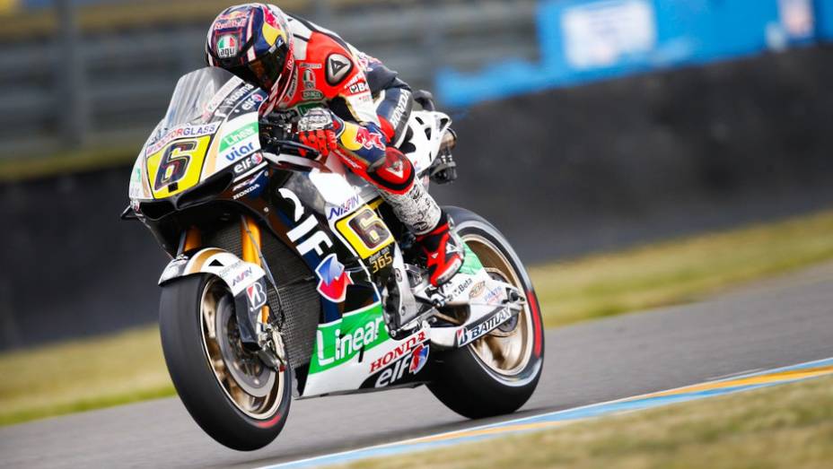 O alemão Stefan Bradl (LCR Honda MotoGP) garantiu o quinto lugar | <a href="https://gutenberg.quatrorodas.abril.com.br/moto/noticias/motogp-marquez-conquista-pole-le-mans-741738.shtml" rel="migration">Leia mais</a>