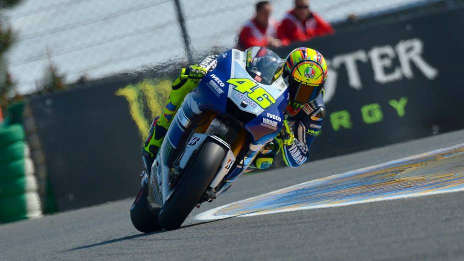 Valentino Rossi (Yamaha Factory Racing) largará na oitava colocação | <a href="https://gutenberg.quatrorodas.abril.com.br/moto/noticias/motogp-marquez-conquista-pole-le-mans-741738.shtml" rel="migration">Leia mais</a>