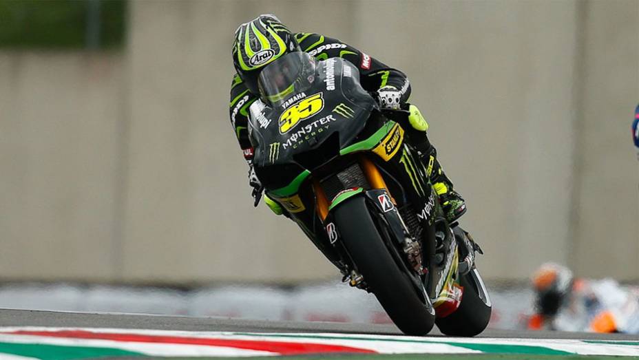 Cal Crutchlow, também com uma Yamaha, ficou em terceiro | <a href="https://gutenberg.quatrorodas.abril.com.br/moto/noticias/motogp-yamaha-domina-treino-mugello-742926.shtml" rel="migration">Leia mais</a>