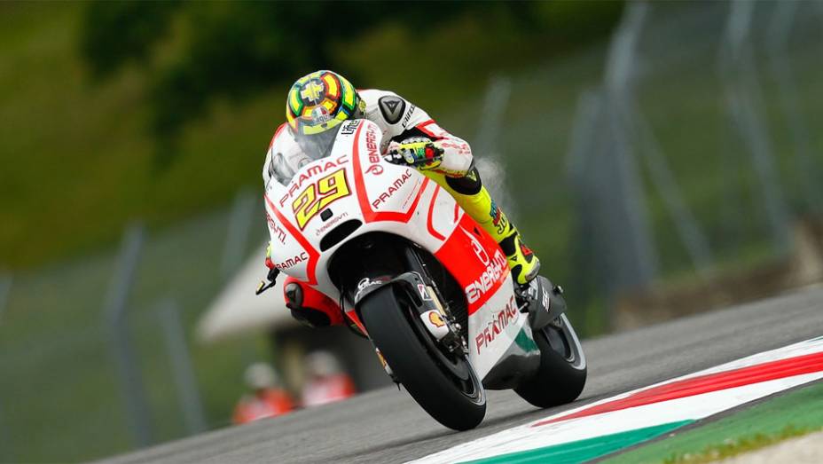 Andrea Iannone (Pramac Racing) foi o sexto mais rápido | <a href="https://gutenberg.quatrorodas.abril.com.br/moto/noticias/motogp-yamaha-domina-treino-mugello-742926.shtml" rel="migration">Leia mais</a>