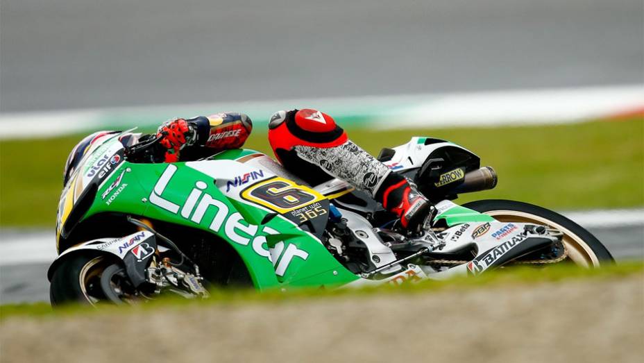 O alemão Stefan Bradl (LCR Honda MotoGP) ficou com o oitavo tempo | <a href="https://gutenberg.quatrorodas.abril.com.br/moto/noticias/motogp-yamaha-domina-treino-mugello-742926.shtml" rel="migration">Leia mais</a>