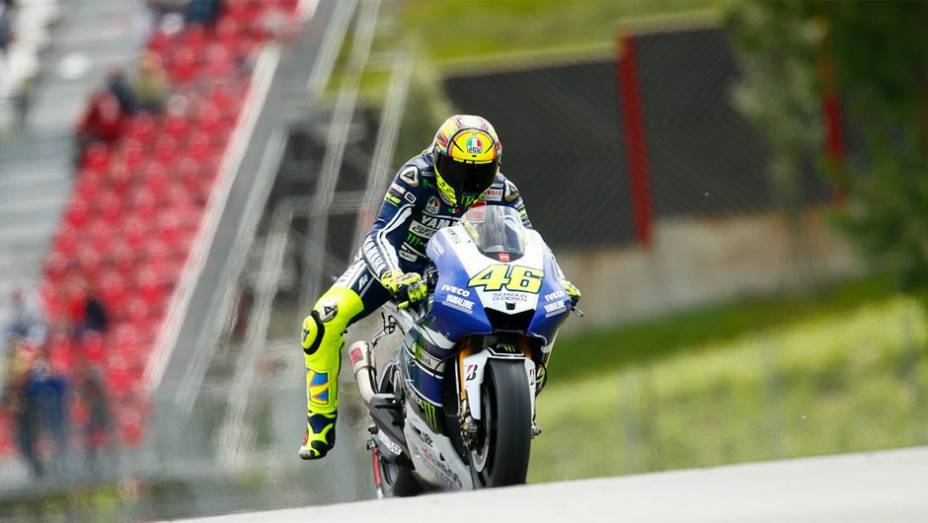 Valentino Rossi ficou com o sétimo tempo | <a href="https://gutenberg.quatrorodas.abril.com.br/moto/noticias/motogp-pedrosa-garante-pole-mugello-742928.shtml" rel="migration">Leia mais</a>