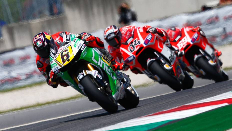 Stefan Bradl chegou na quarta posição em Mugello | <a href="https://gutenberg.quatrorodas.abril.com.br/moto/noticias/motogp-lorenzo-vence-prova-mugello-742903.shtml" rel="migration">Leia mais</a>