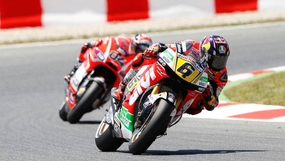 Stefan Bradl (LCR Honda MotoGP) terminou a prova em quinto | <a href="https://gutenberg.quatrorodas.abril.com.br/moto/noticias/motogp-lorenzo-domina-gp-catalunha-744220.shtml" rel="migration">Leia mais</a>