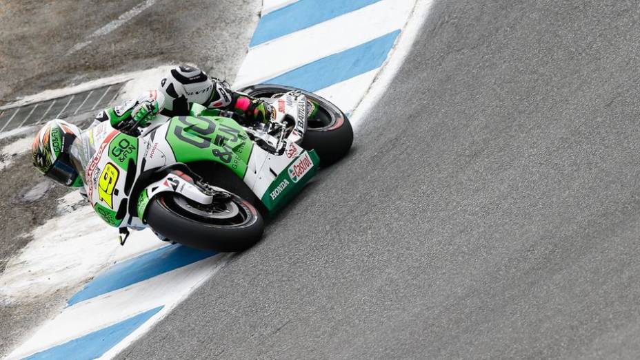 Álvaro Bautista (GO&FUN Honda Gresini) completou em oitavo | <a href="https://gutenberg.quatrorodas.abril.com.br/moto/noticias/motogp-marquez-lidera-laguna-seca-747560.shtml" rel="migration">Leia mais</a>