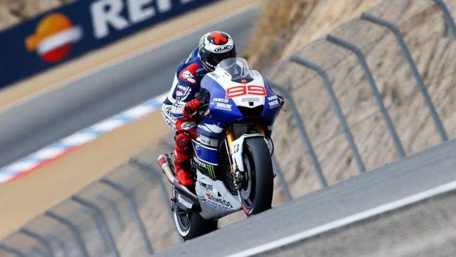 Em recuperação, Jorge Lorenzo (Yamaha Factory Racing) foi o sexto | <a href="https://gutenberg.quatrorodas.abril.com.br/moto/noticias/motogp-marquez-lidera-laguna-seca-747560.shtml" rel="migration">Leia mais</a>