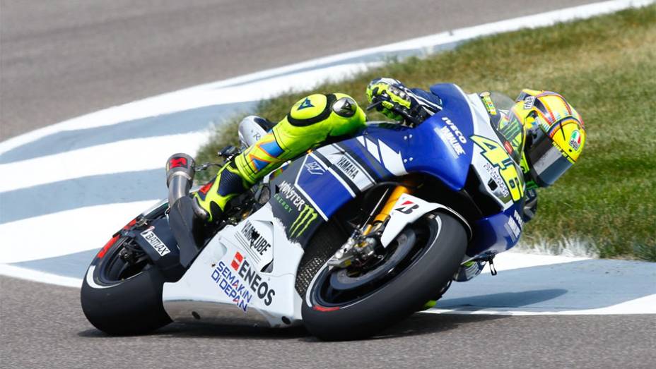 Valentino Rossi foi apenas o nono mais rápido neste sábado | <a href="https://gutenberg.quatrorodas.abril.com.br/moto/noticias/motogp-marquez-pole-indianapolis-750328.shtml" rel="migration">Leia mais</a>