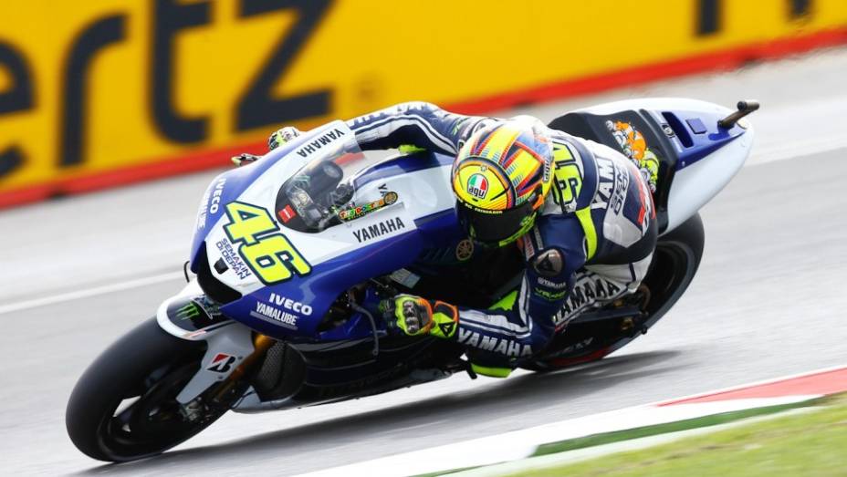 Valentino Rossi (Yamaha Factory Racing) ficou em quinto | <a href="https://gutenberg.quatrorodas.abril.com.br/moto/noticias/motogp-lorenzo-lidera-sexta-feira-751904.shtml" rel="migration">Leia mais</a>