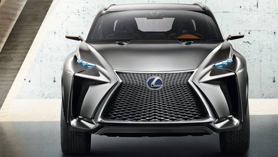 A adaptação mais recente da linguagem de design "L-finesse" da Lexus pode ser considerada a mais agressiva já mostrada | <a href="%20https://gutenberg.quatrorodas.abril.com.br/saloes/frankfurt/2013/lexus-lf-nx-752303.shtml" rel="migration">Leia mais</a>