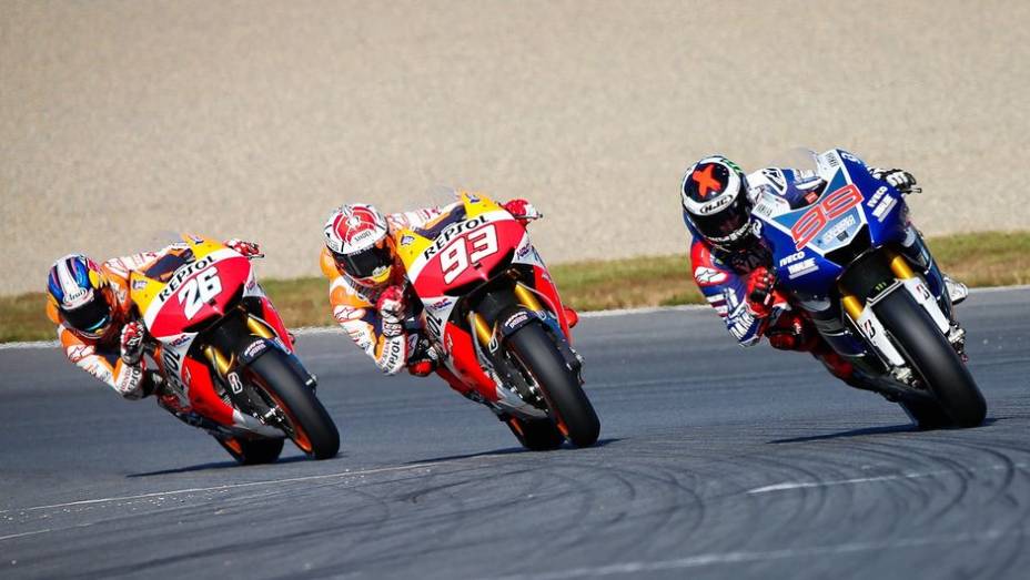 Jorge Lorenzo venceu a etapa do Japão, realizada nesta madrugada (27) no circuito de Motegi | <a href="https://gutenberg.quatrorodas.abril.com.br/moto/noticias/motogp-definicao-titulo-fica-ultima-prova-758422.shtml" rel="migration">Leia mais</a>