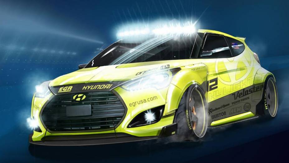 Hyundai Yellowcake Veloster Turbo | <a href="https://gutenberg.quatrorodas.abril.com.br/noticias/fabricantes/hyundai-anuncia-veloster-turbo-egr-night-racer-755640.shtml" rel="migration">Leia mais</a>