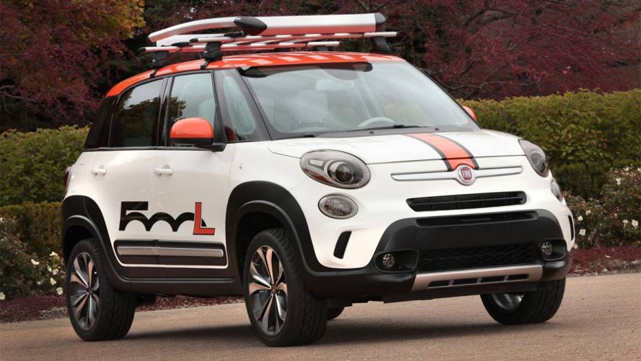 Fiat 500L Adventurer | <a href="https://gutenberg.quatrorodas.abril.com.br/noticias/fabricantes/chrysler-revela-cinco-modelos-sema-show-758764.shtml" rel="migration">Leia mais</a> | <a href="https://gutenberg.quatrorodas.abril.com.br/galerias/especiais/sema-show-2013-parte-2-759077.shtml" rel="migration">Vej</a>