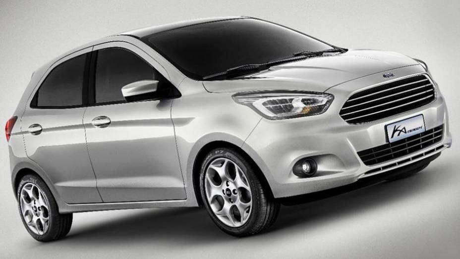 O Ka Concept, modelo que antecipa as linhas do futuro sucessor do Ka, foi mostrado oficialmente numa cerimônia organizada pela Ford em Camaçari (Bahia) | <a href="https://gutenberg.quatrorodas.abril.com.br/carros/lancamentos/ford-ka-concept-760160.shtml" rel="migration"></a>