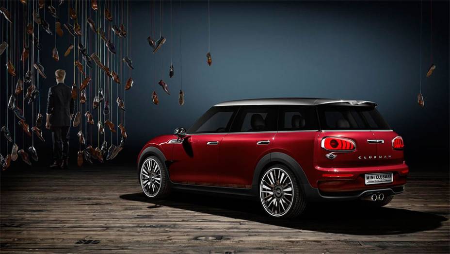 O MINI Clubman Concept foi mostrado com grandes rodas de liga leve de 19 polegadas | <a href="https://gutenberg.quatrorodas.abril.com.br/noticias/saloes/genebra-2014/mini-revela-clubman-concept-774612.shtml" rel="migration">Leia mais</a>