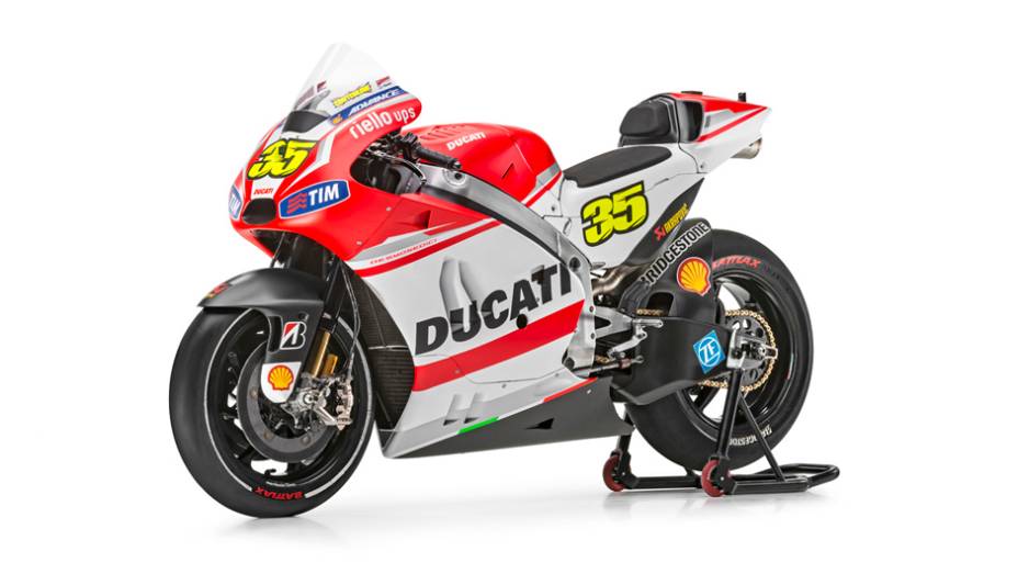 A Ducati apresentou sua nova máquina para a MotoGP 2014 | <a href="https://gutenberg.quatrorodas.abril.com.br/moto/noticias/ducati-apresenta-nova-moto-temporada-motogp-776745.shtml" rel="migration">Leia mais</a>