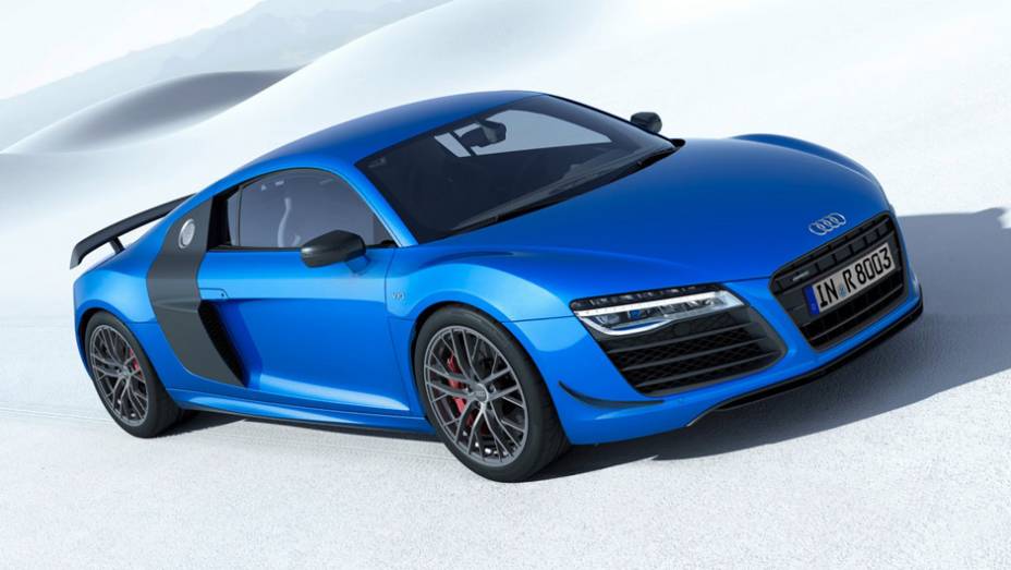 A Audi exibiu nesta sexta-feira (9) o R8 LMX | <a href="https://gutenberg.quatrorodas.abril.com.br/noticias/fabricantes/audi-apresenta-r8-lmx-782203.shtml" rel="migration">Leia mais</a>