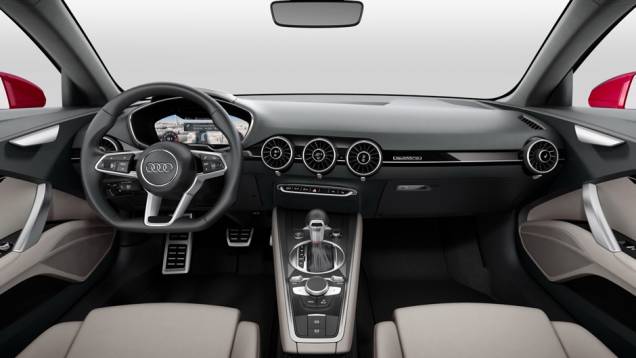 Outro destaque vai para o painel de instrumentos digital de 12,3 polegadas, que é rigorosamente o mesmo do TT convencional | <a href="https://gutenberg.quatrorodas.abril.com.br/noticias/saloes/paris-2014/audi-apresenta-tt-sportback-concept-803458.shtml" rel="migration">Leia mais</a> Outro destaque vai para o painel de instrumentos digital de 12,3 polegadas, que é rigorosamente o mesmo do TT convencional | <a href="https://gutenberg.quatrorodas.abril.com.br/noticias/saloes/paris-2014/audi-apresenta-tt-sportback-concept-803458.shtml" rel="migration">Leia mais</a>