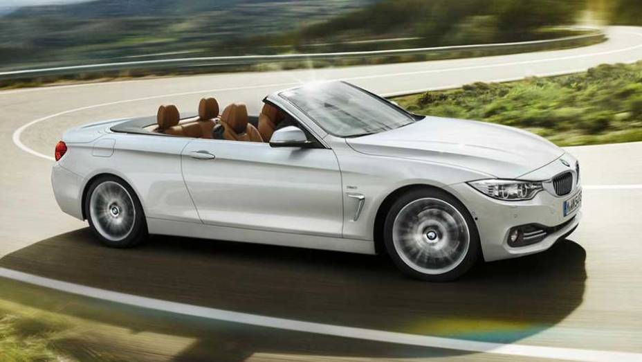 O visual é praticamente idêntico ao do Série 4 Coupé, mas sem o teto - é claro | <a href="https://gutenberg.quatrorodas.abril.com.br/noticias/fabricantes/bmw-lanca-serie-4-conversivel-756972.shtml" rel="migration">Leia mais</a>