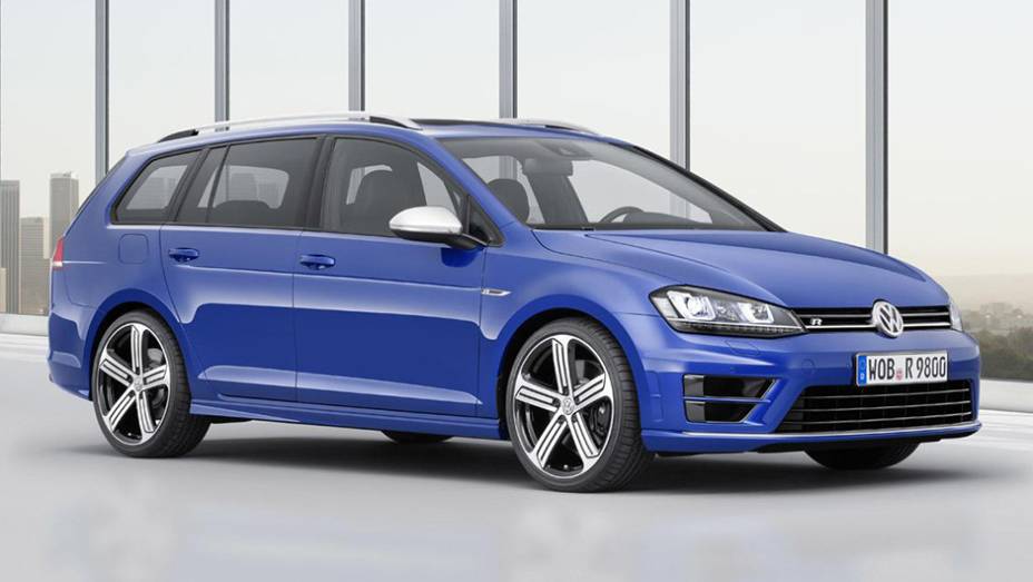 O Golf R Variant pode acelerar de 0 até 100 km/h em 5.1 segundos e atingir a velocidade máxima de 250 km/h limitada eletronicamente | <a href="https://gutenberg.quatrorodas.abril.com.br/noticias/saloes/losangeles-2014/volkswagen-lanca-golf-r-variant-salao-los-angeles" rel="migration"></a>