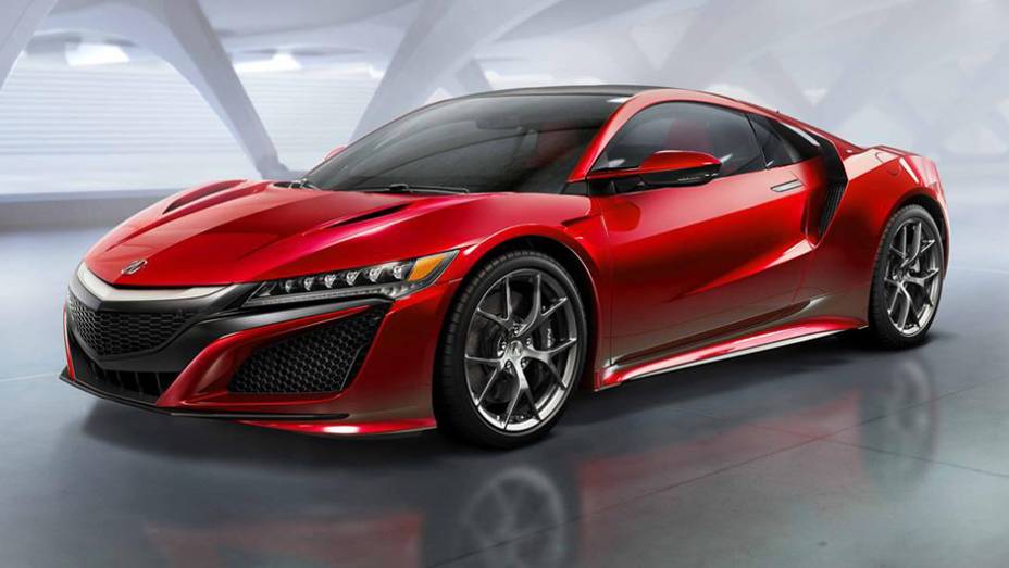 Acabou a espera. Após longos anos de desenvolvimento, a Acura finalmente revelou a versão de produção do NSX | <a href="https://gutenberg.quatrorodas.abril.com.br/noticias/saloes/detroit-2015/acura-oficializa-nsx-modelo-pode-vir-ao-brasil-824741.shtml" rel="migration">Leia mais</a>