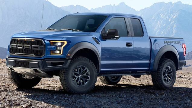 O robusto chega como uma cara totalmente nova, principalmente por conta da dianteira, que apresenta faróis de LED integrados e grade com a inscrição Ford | <a href="https://gutenberg.quatrorodas.abril.com.br/noticias/saloes/detroit-2015/ford-revela-picape-f-150-rapto" rel="migration"></a> O robusto chega como uma cara totalmente nova, principalmente por conta da dianteira, que apresenta faróis de LED integrados e grade com a inscrição Ford | <a href="https://gutenberg.quatrorodas.abril.com.br/noticias/saloes/detroit-2015/ford-revela-picape-f-150-rapto" rel="migration"></a>