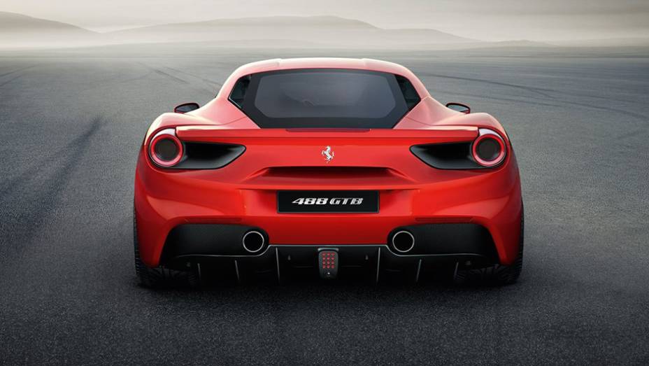 Com tração traseira, o esportivo ainda vem equipado com transmissão de dupla embreagem de sete marchas | <a href="https://gutenberg.quatrorodas.abril.com.br/noticias/saloes/genebra-2015/ferrari-lanca-488-gtb-motor-v8-biturbo-831400.shtml" rel="migration">Leia mais</a>