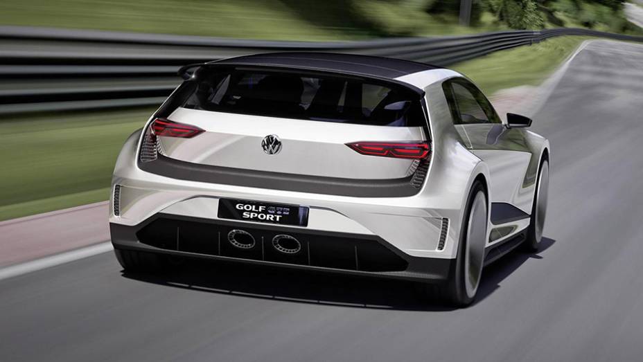 O Golf GTE Sport concept vai de 0 a 100 km/h em 4,3 segundos e alcança a velocidade máxima de 280 km/h | <a href="https://gutenberg.quatrorodas.abril.com.br/noticias/fabricantes/volkswagen-golf-gte-sport-concept-abusa-futurismo-864842.shtml" rel="migration">Leia mais</a>