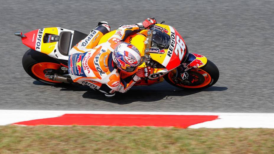 A Honda mais uma vez foi discreta e Dani Pedrosa obteve a terceira posição | <a href="https://gutenberg.quatrorodas.abril.com.br/moto/galerias/competicoes/motogp-2015-catalunha-876720.shtml" rel="migration">Leia mais</a>