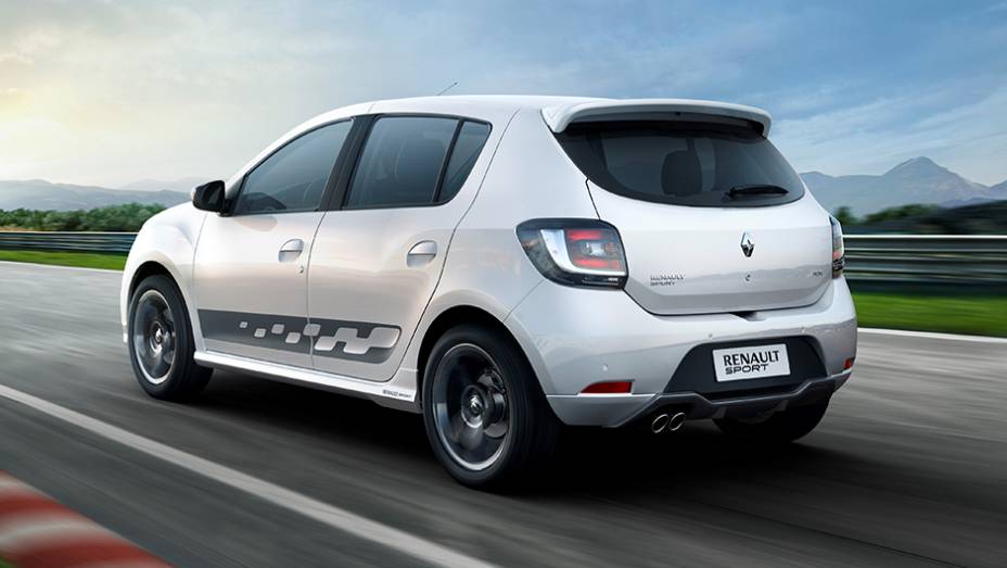 O hatch apimentado é equipado com motor 2.0 de 150 cv, o mesmo utilizado no Duster | <a href="https://gutenberg.quatrorodas.abril.com.br/noticias/saloes/buenos-aires-2015/renault-exibe-duster-picape-sandero-r-s-877281.shtml" rel="migration">Leia mais</a>