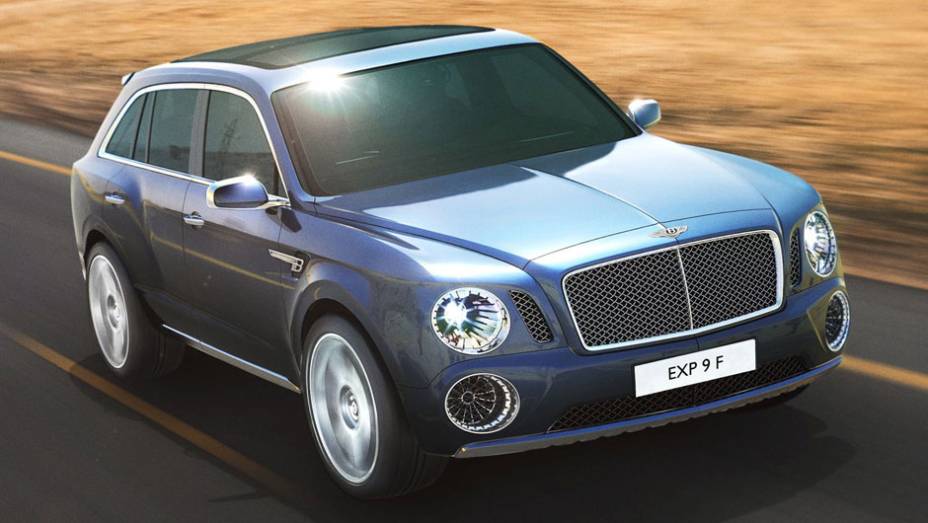 SUV de luxo terá uma versão com motor 6.0 l 12 cilindros | <a href="https://gutenberg.quatrorodas.abril.com.br/saloes/genebra/2012/bentley-exp-9-f-678637.shtml" rel="migration">Leia mais</a>