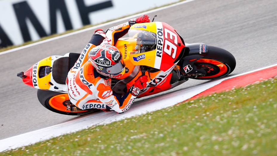 Marc Márquez ficou com a segunda posição | <a href="https://gutenberg.quatrorodas.abril.com.br/moto/noticias/motogp-crutchlow-conquista-pole-assen-745300.shtml" rel="migration">Leia mais</a>