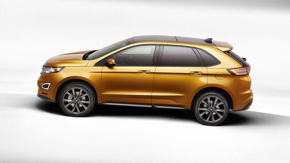 O Edge perdeu um pouco o jeitão de SUV e assumiu a vocação de crossover | <a href="https://gutenberg.quatrorodas.abril.com.br/noticias/saloes/paris-2014/ford-apresenta-novo-edge-787116.shtml" rel="migration">Leia mais</a>