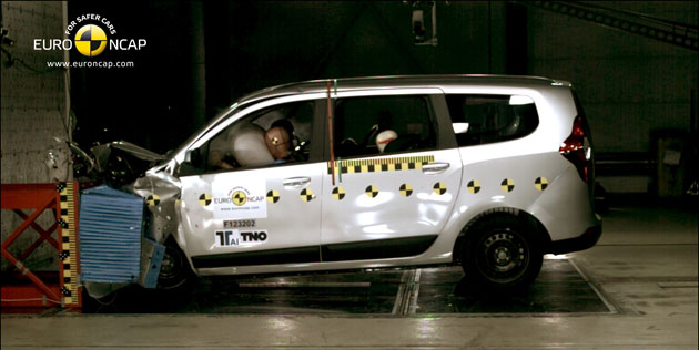Euro NCAP avalia 15 modelos e critica Dacia Lodgy