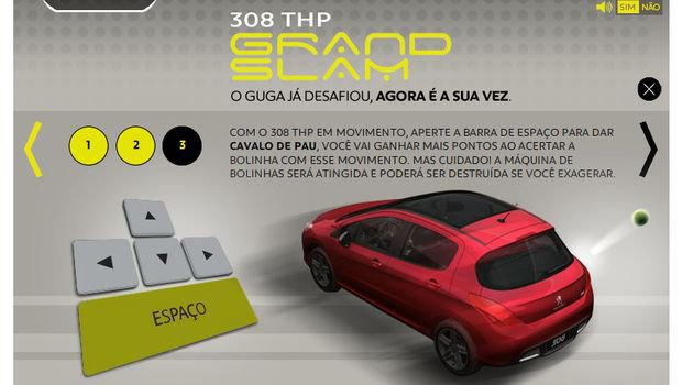 Peugeot lança game 308 THP Grand Slam