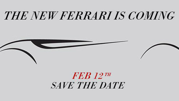 Ferrari mostra outro teaser de novo carro