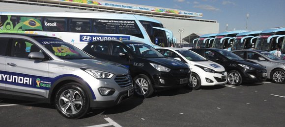 Hyundai e Kia entregam veículos da Copa do Mundo