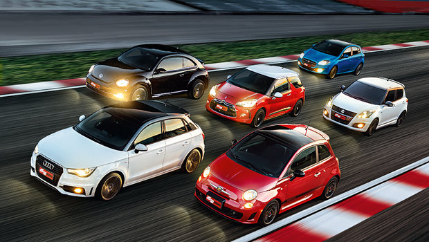 Esportivos: A1 x DS 3 x Bravo T-Jet x Fusca x Swift x 500 Abarth
