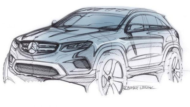 Mercedes-Benz mostra desenho do GLC