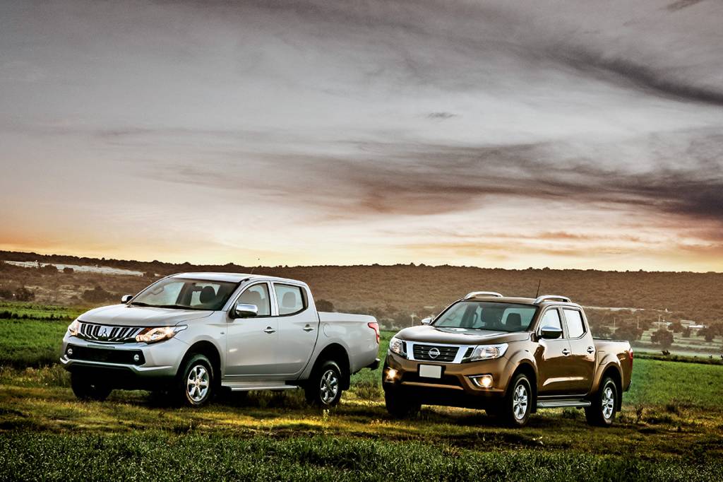 Mitsubishi L200 e Nissan Frontier preparam a invasão japonesa