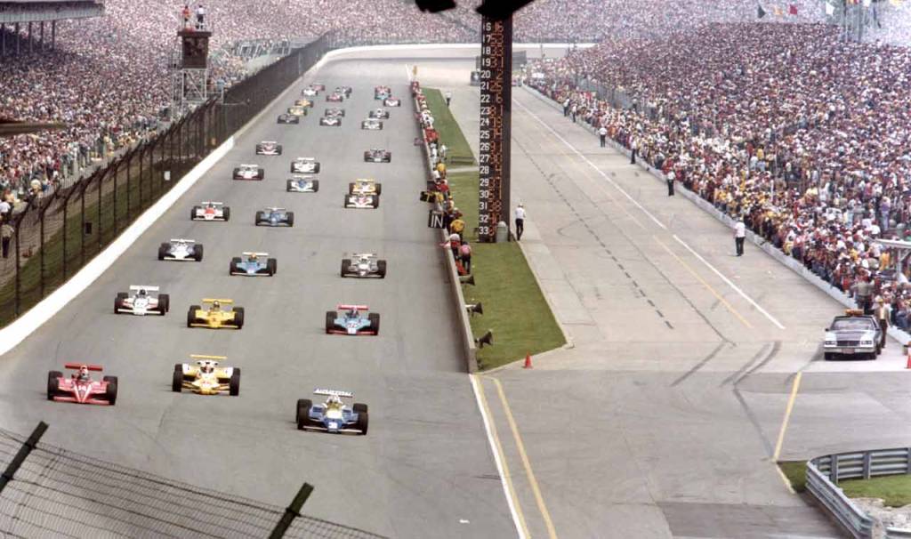 Largada da Indy 500 em 1981 Largada da Indy 500 em 1981