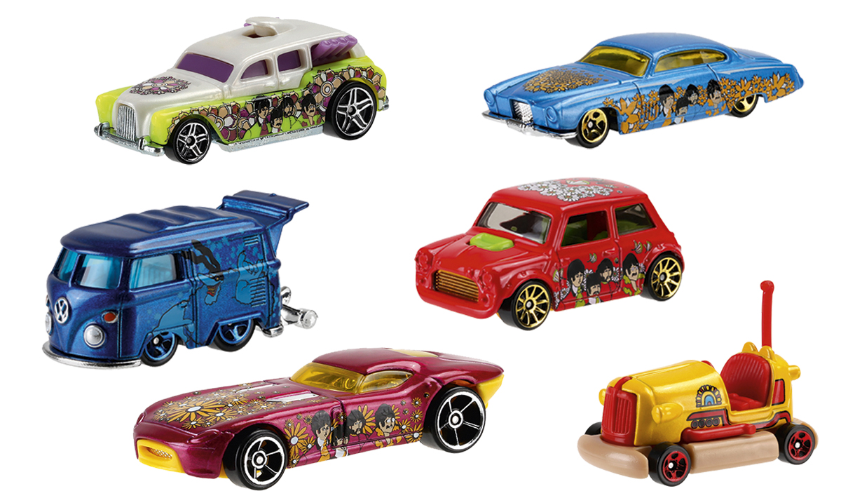 Carrinhos tématicos têm Beatles estampados na lataria