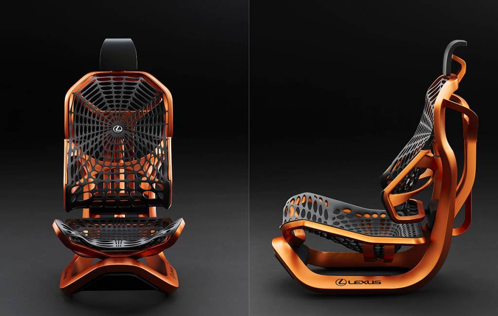 Lexus apresenta conceito de bancos com flexibilidade de teia de aranha