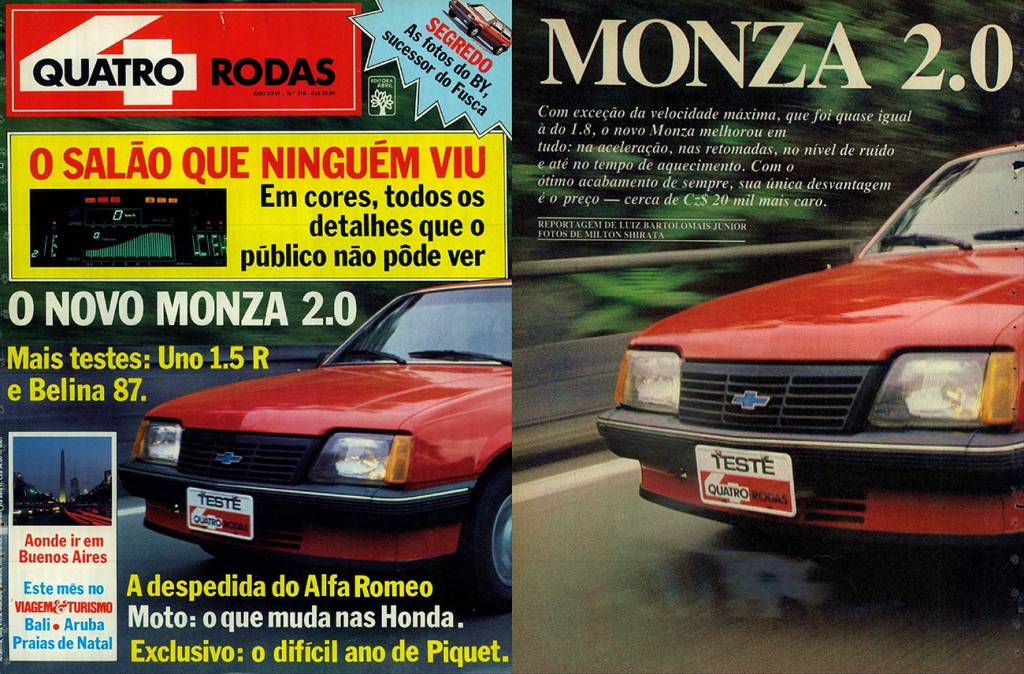QUATRO RODAS - novembro de 1986 QUATRO RODAS - novembro de 1986
